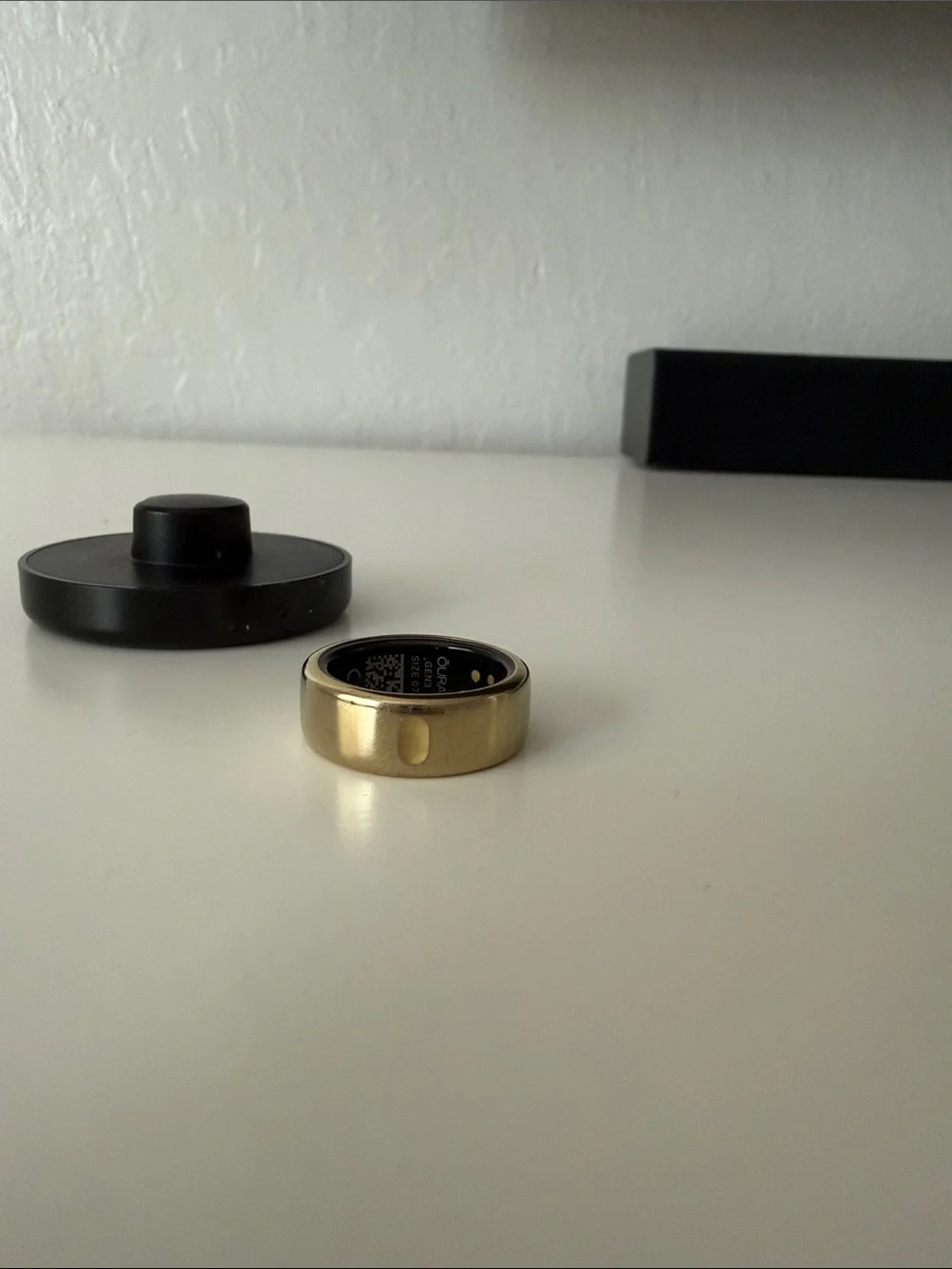 Oura Ring 3rd Generation size 7 Gold USED